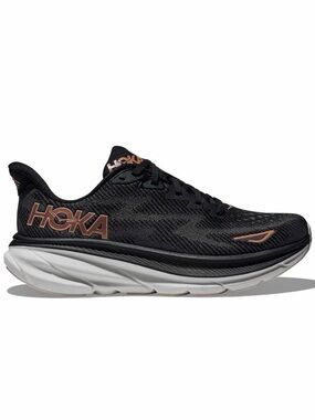 Hoka Women’s Running Shoe - Black with Rose Gold - NEW